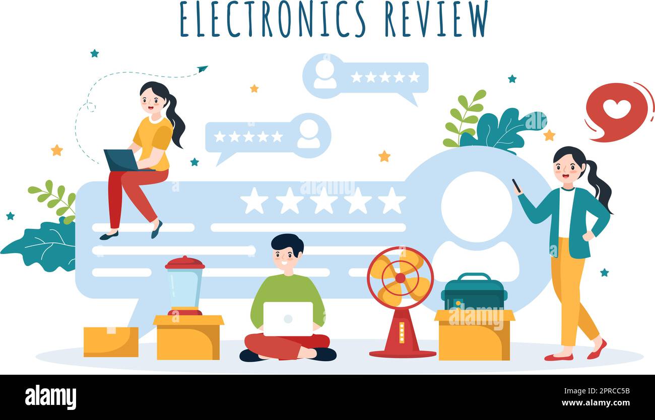 Electronics Review with Customer Rating Quality of Service or