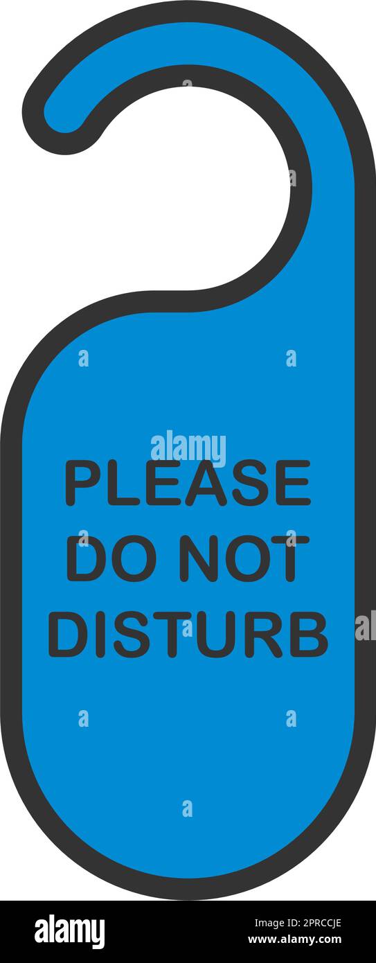 Don't Disturb Tag Icon Stock Vector Image & Art - Alamy