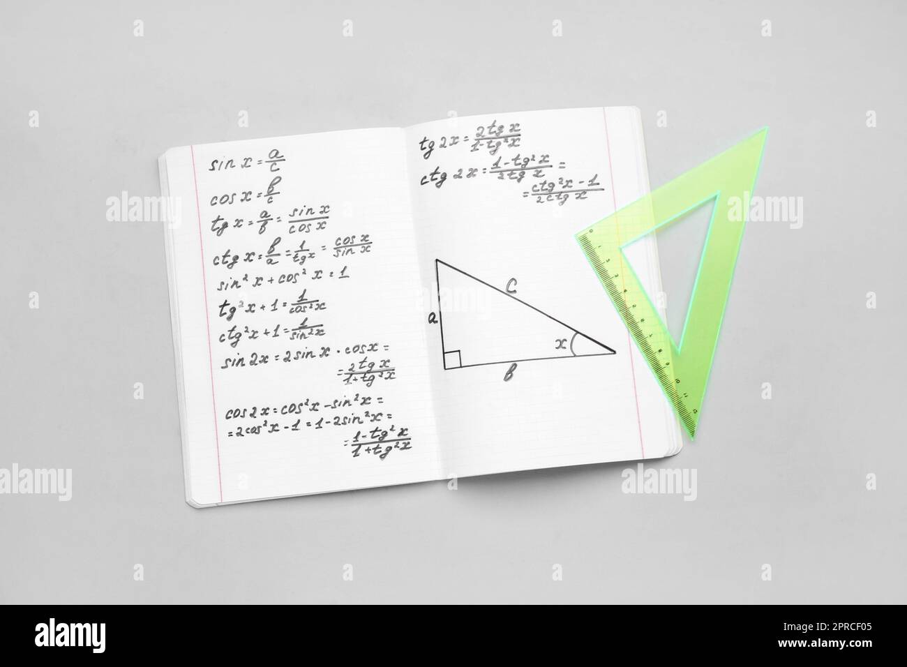 Maths Ruler With Formulas Ruler copybook hi-res stock photography and images - Alamy