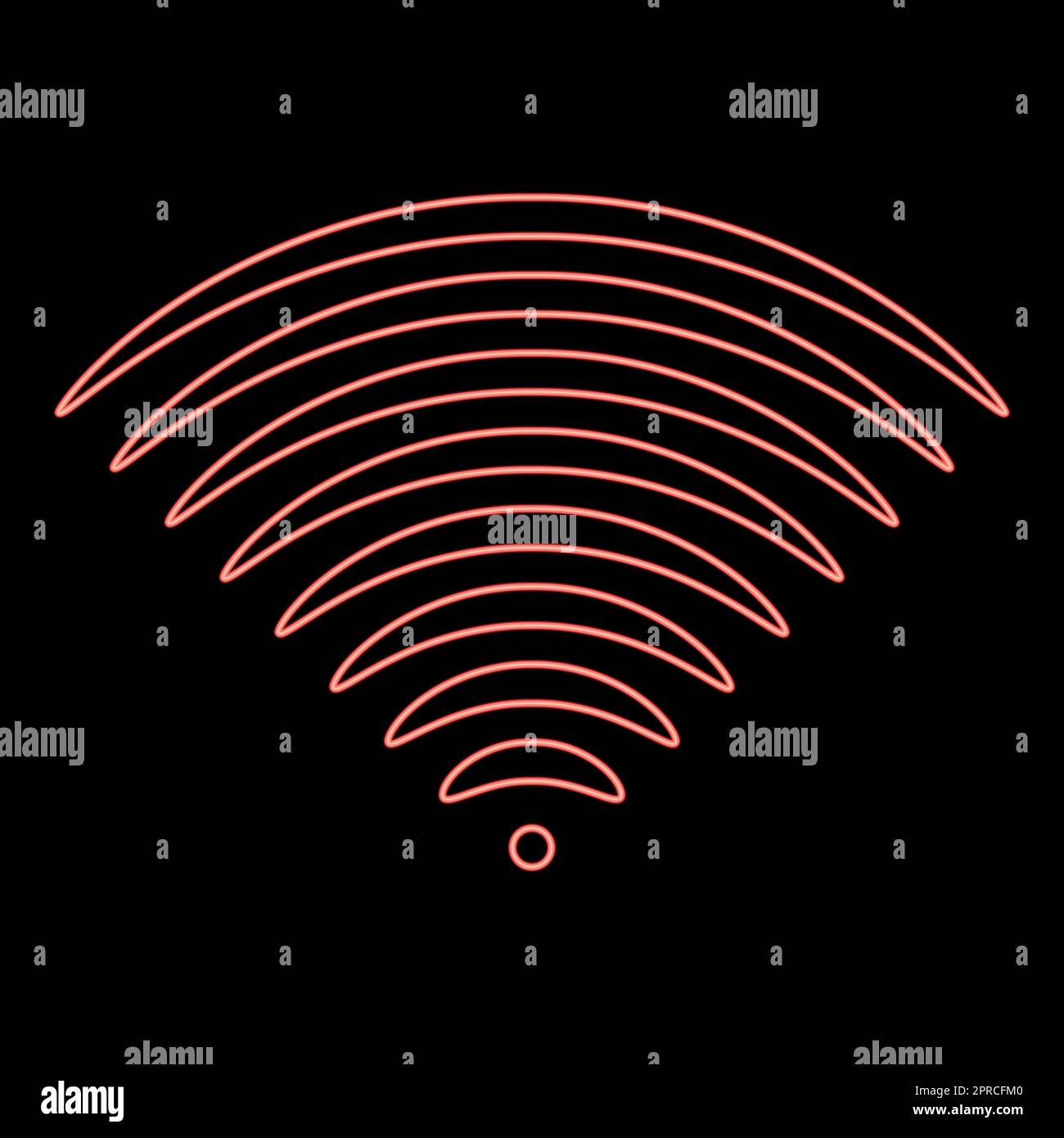 Neon radio wave Sound signal One dirrection Transmitter red color