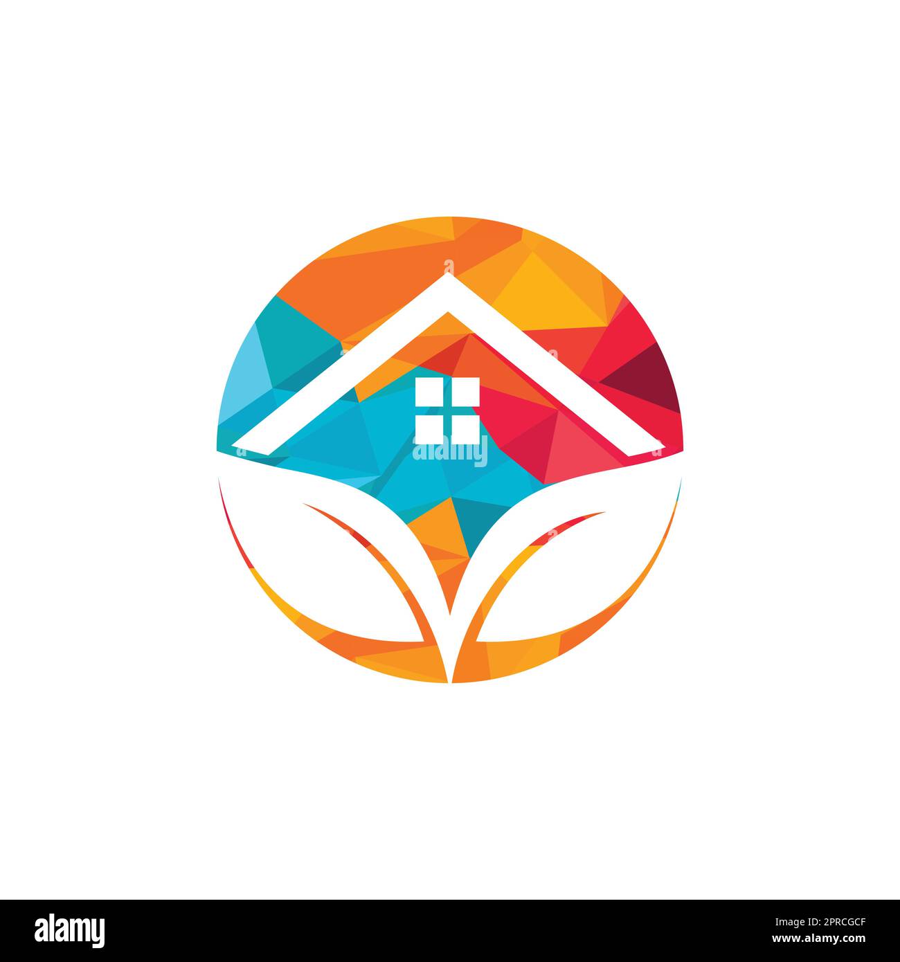 Green eco home logo design. Creative green house concept logo design ...