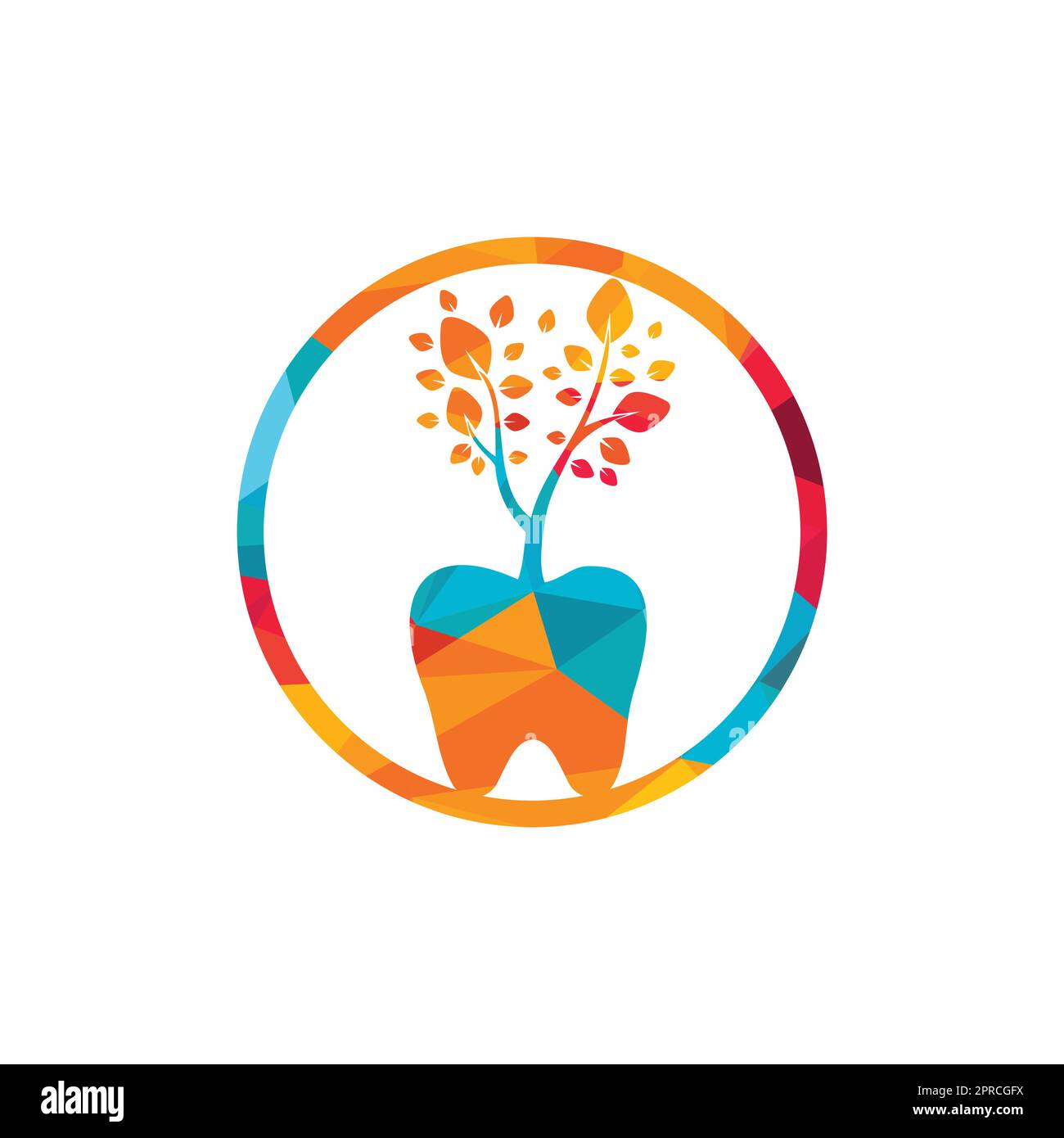 Dental tree vector logo design template. Dental tree vector logo