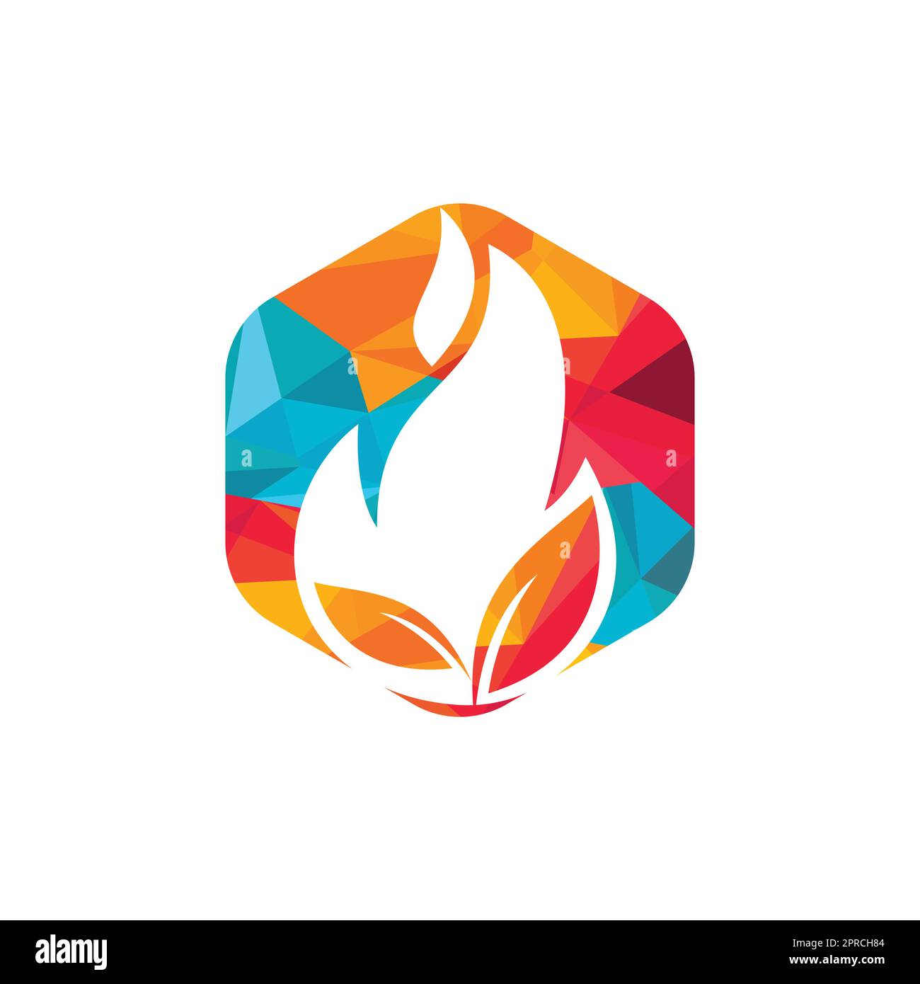 Fire leaf vector logo design. Eco green alternative energy logo design ...