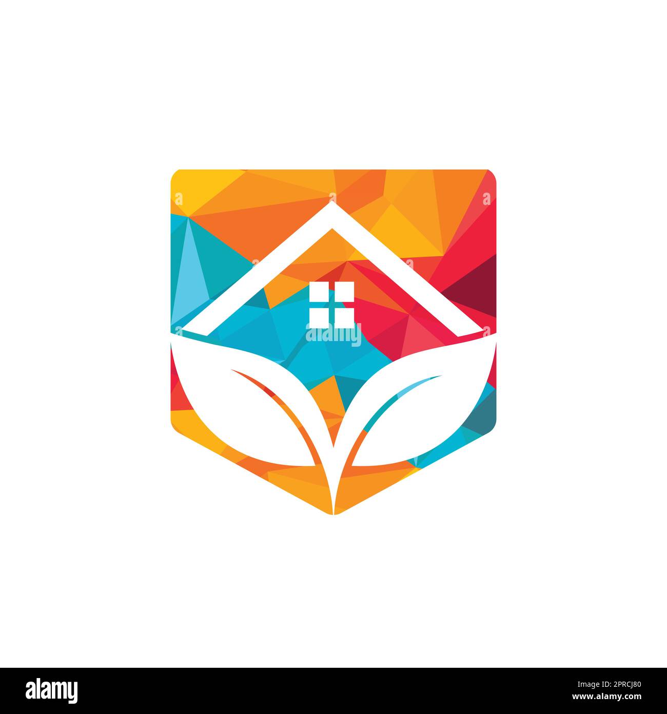 Green eco home logo design. Creative green house concept logo design ...