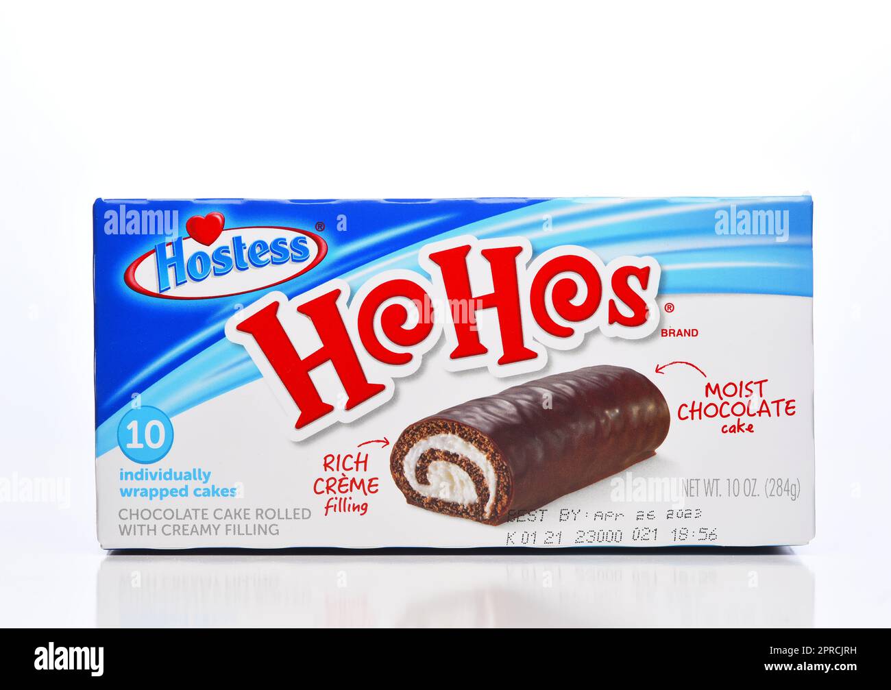 IRVINE, CALIFORNIA - 31 MAR 2023: A box of Hostess Ho-Hos snack cakes. Stock Photo