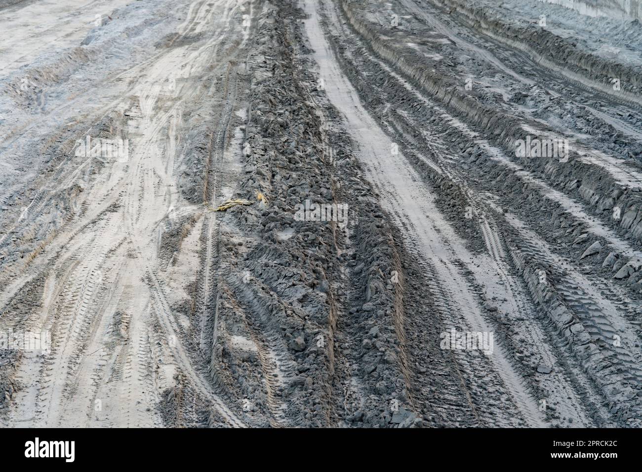 clay mud road with tyre marks in india Stock Photo Alamy