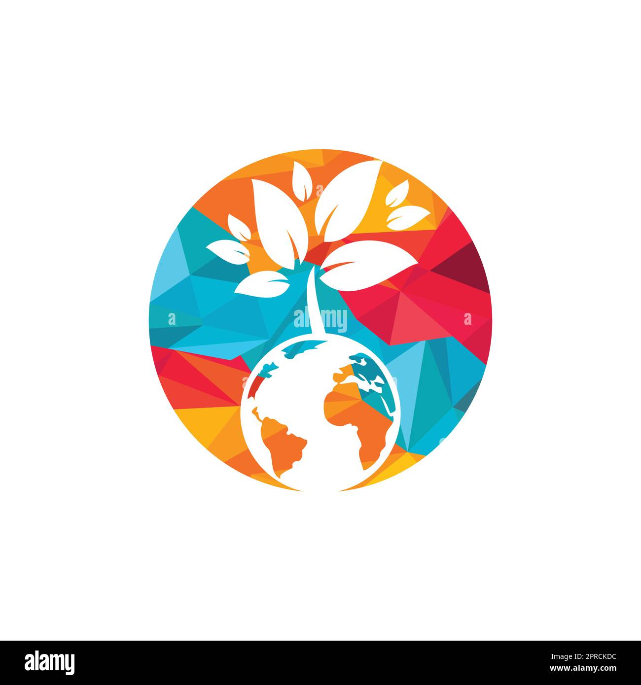 Globe tree vector logo design template. Planet and eco symbol or icon ...