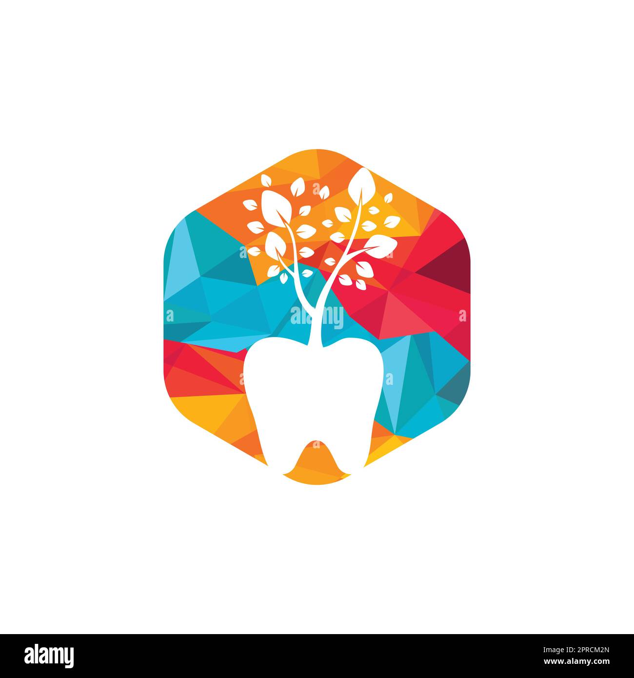 Dental tree vector logo design template. Dental tree vector logo