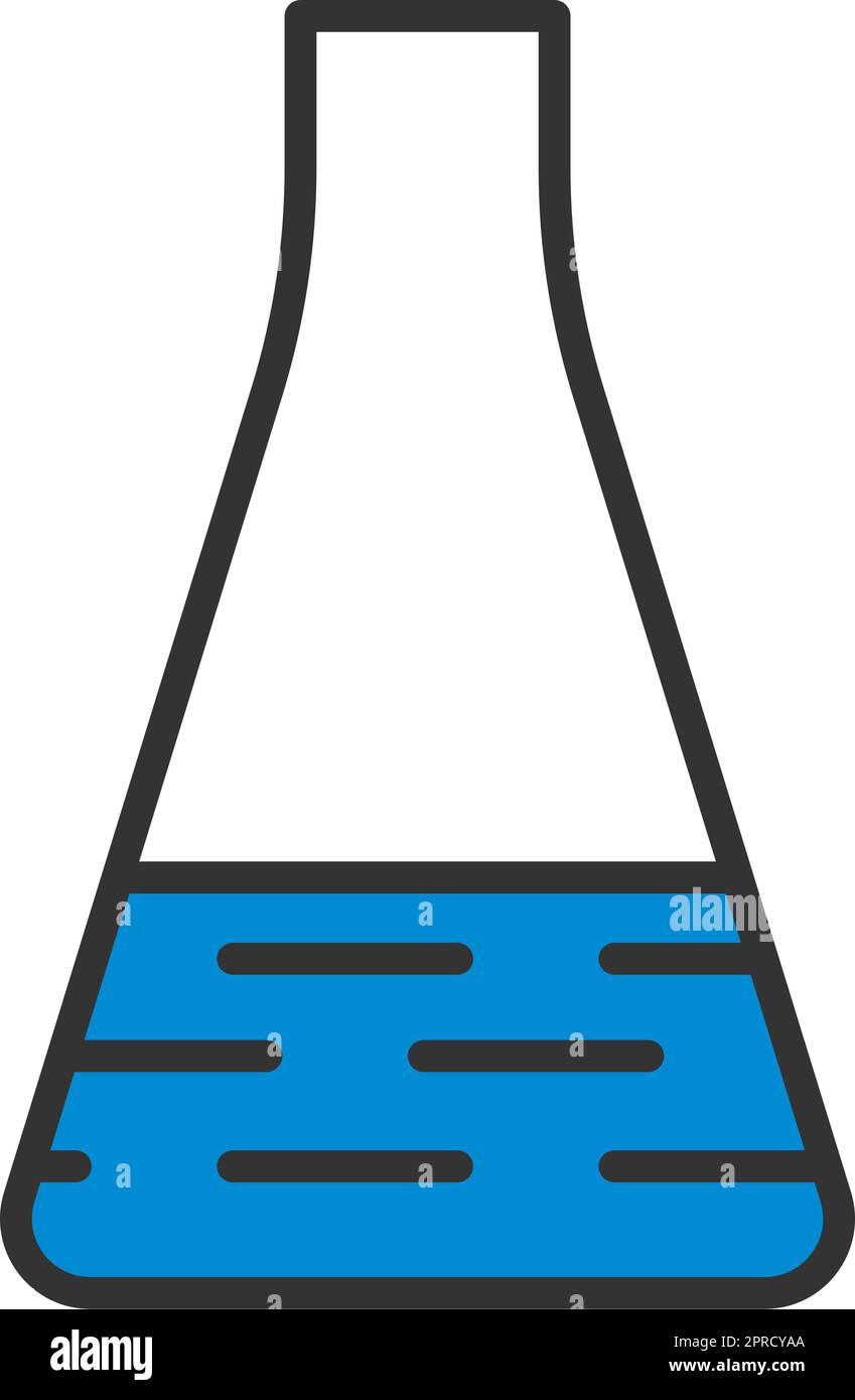 Flask reaction icon outline Stock Vector Images - Alamy