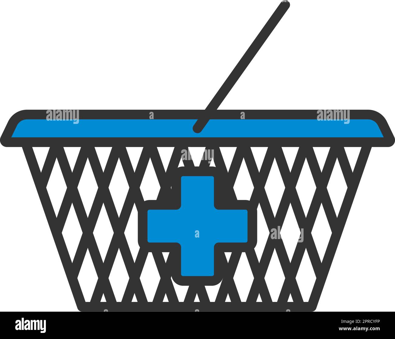 Pharmacy Shopping Cart Icon Stock Vector
