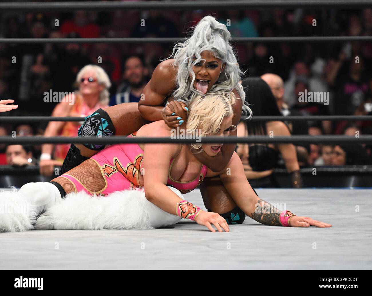 Sunrise Fl Usa Th Apr Jade Cargill Vs Taya Valkyrie During The Aew Wrestling Dynamite