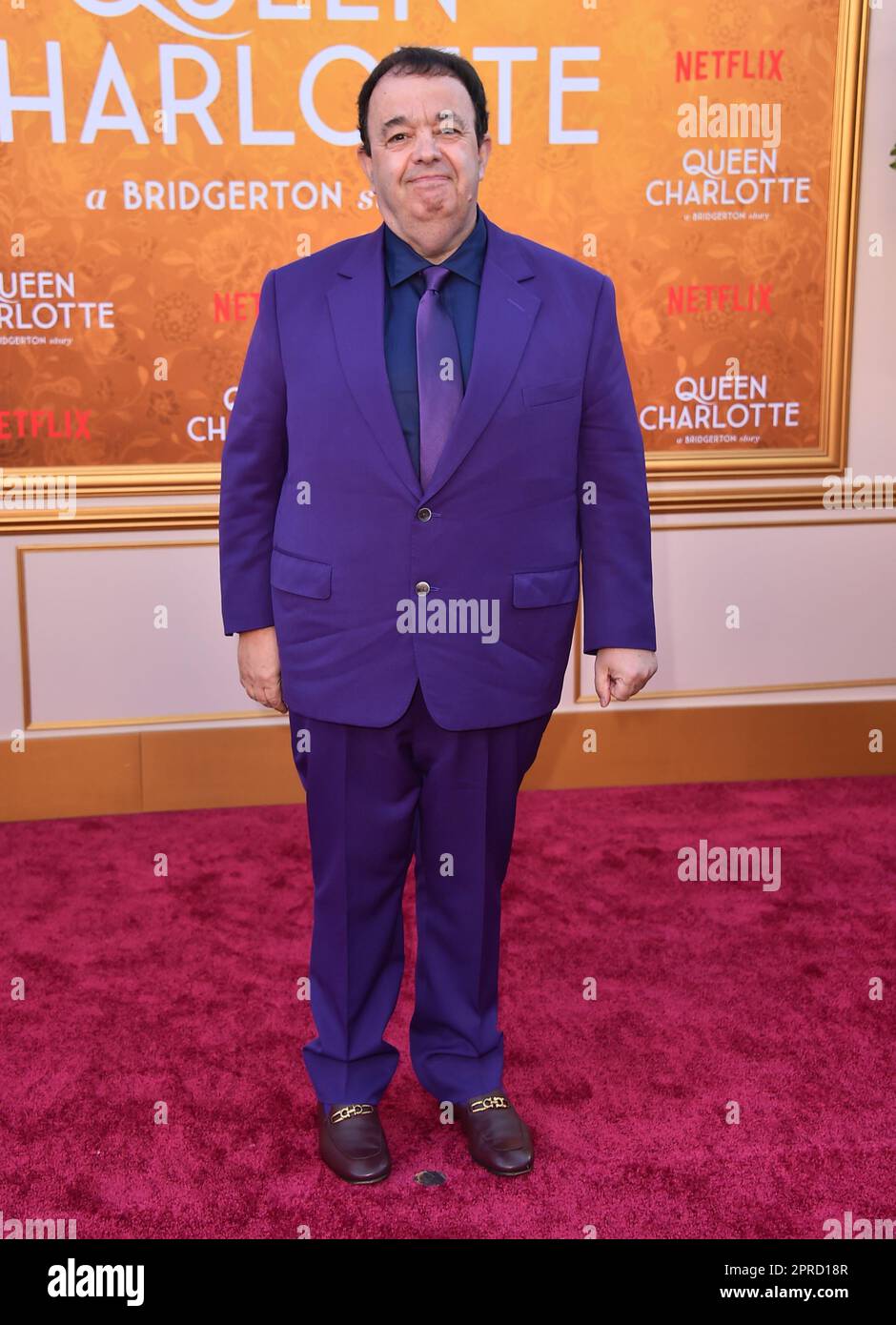 Hugh Sachs arrives at the Los Angeles premiere of "Queen Charlotte: A Bridgerton Story