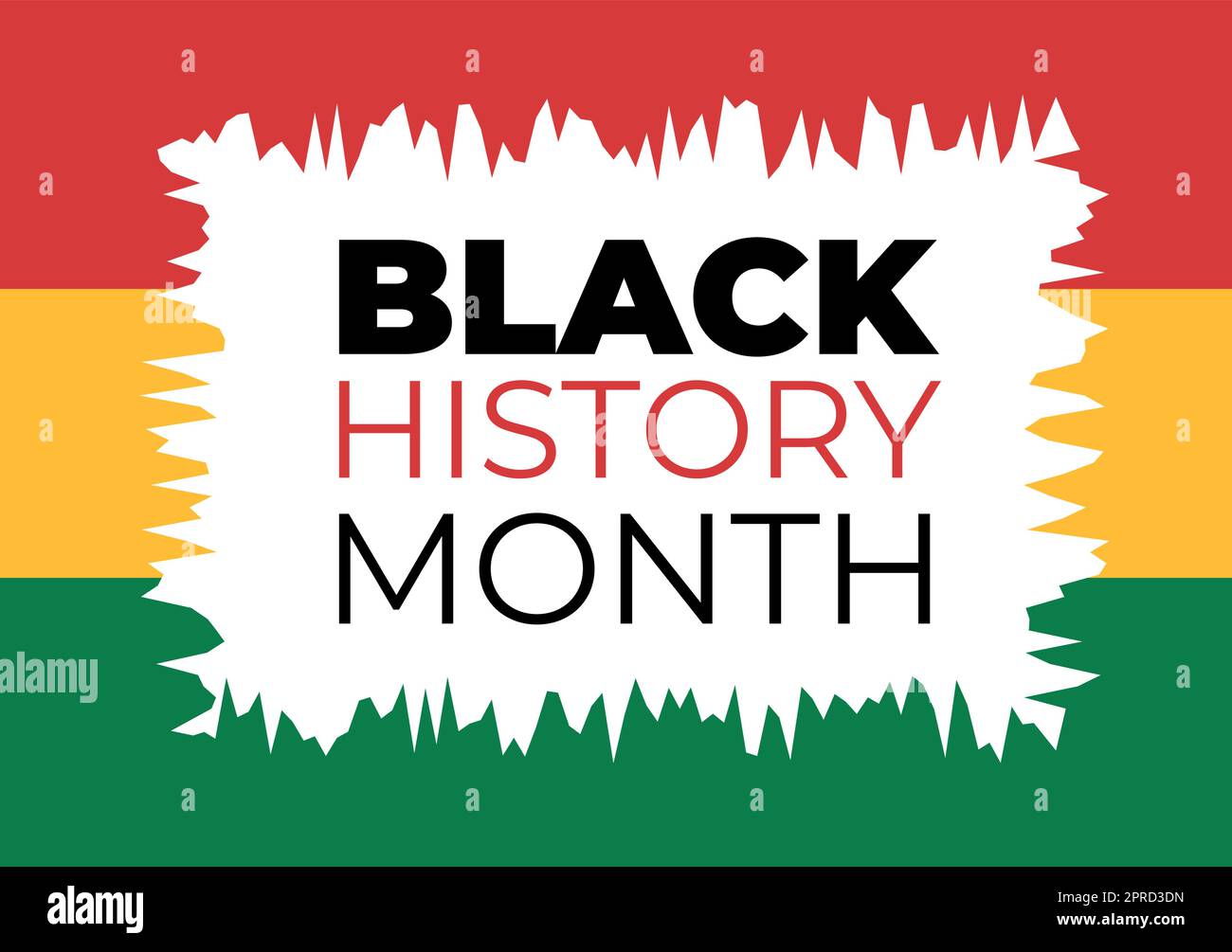 Black History Month Template Hand Drawn Cartoon Flat Background ...