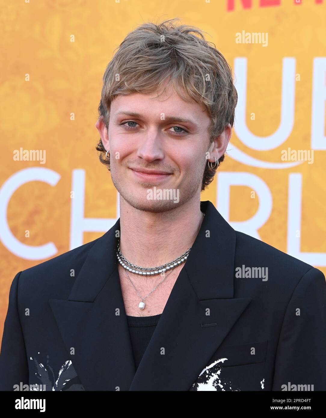 Westwood, USA. 26th Apr, 2023. Freddie Dennis arriving at the world