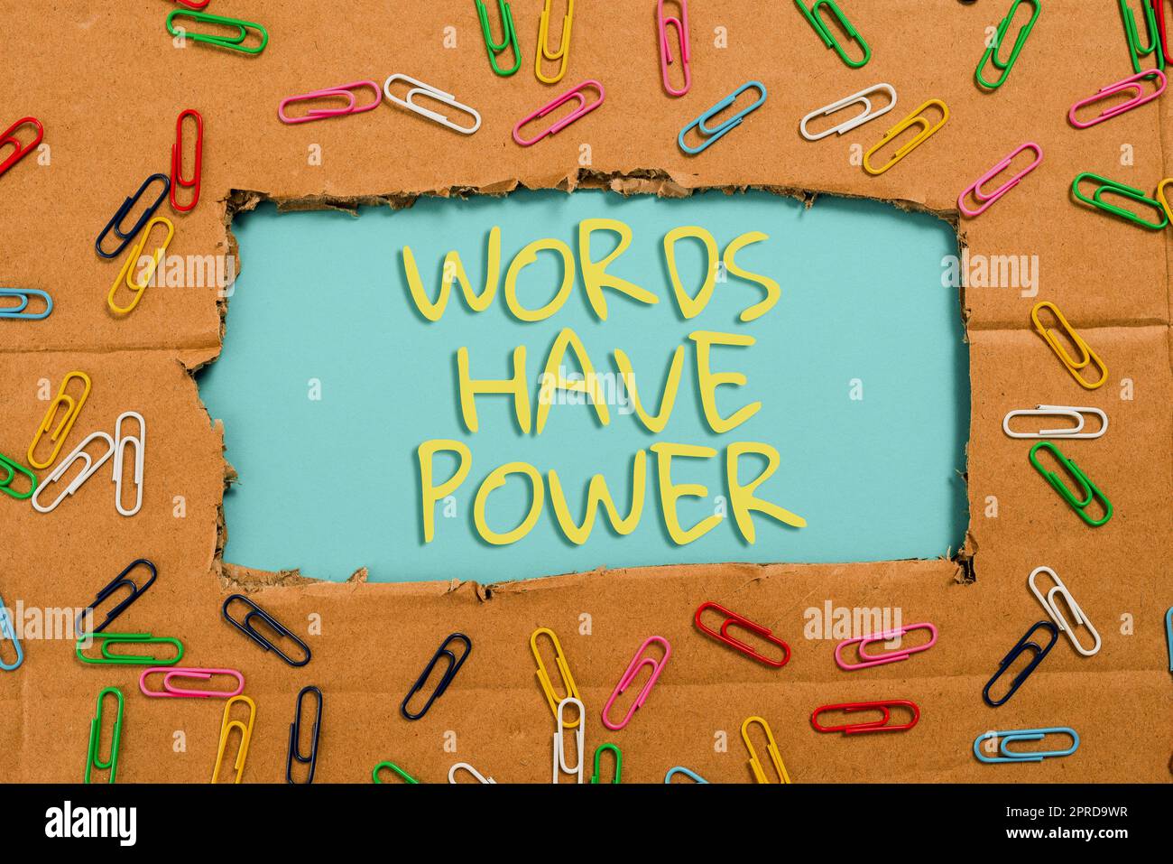 Handwriting text Words Have Power. Concept meaning Energy Ability 