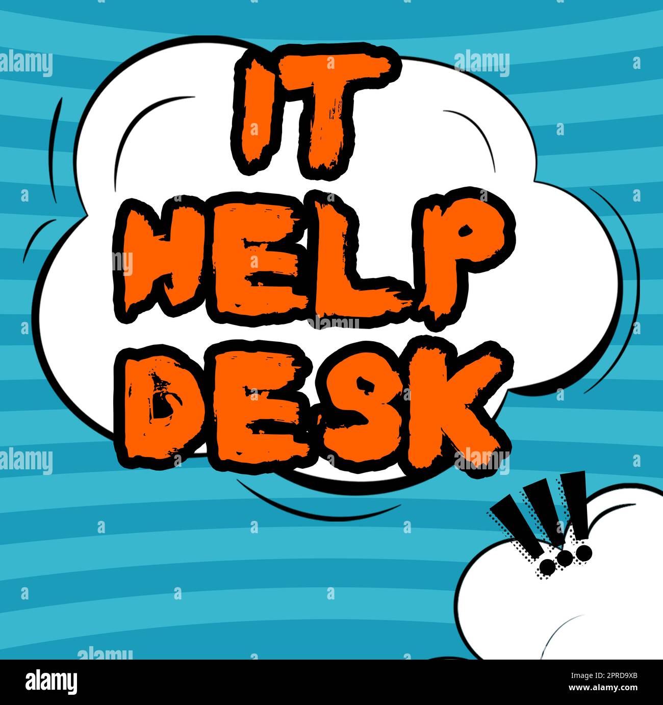 Conceptual caption It Help Desk, Word Written on Online support 