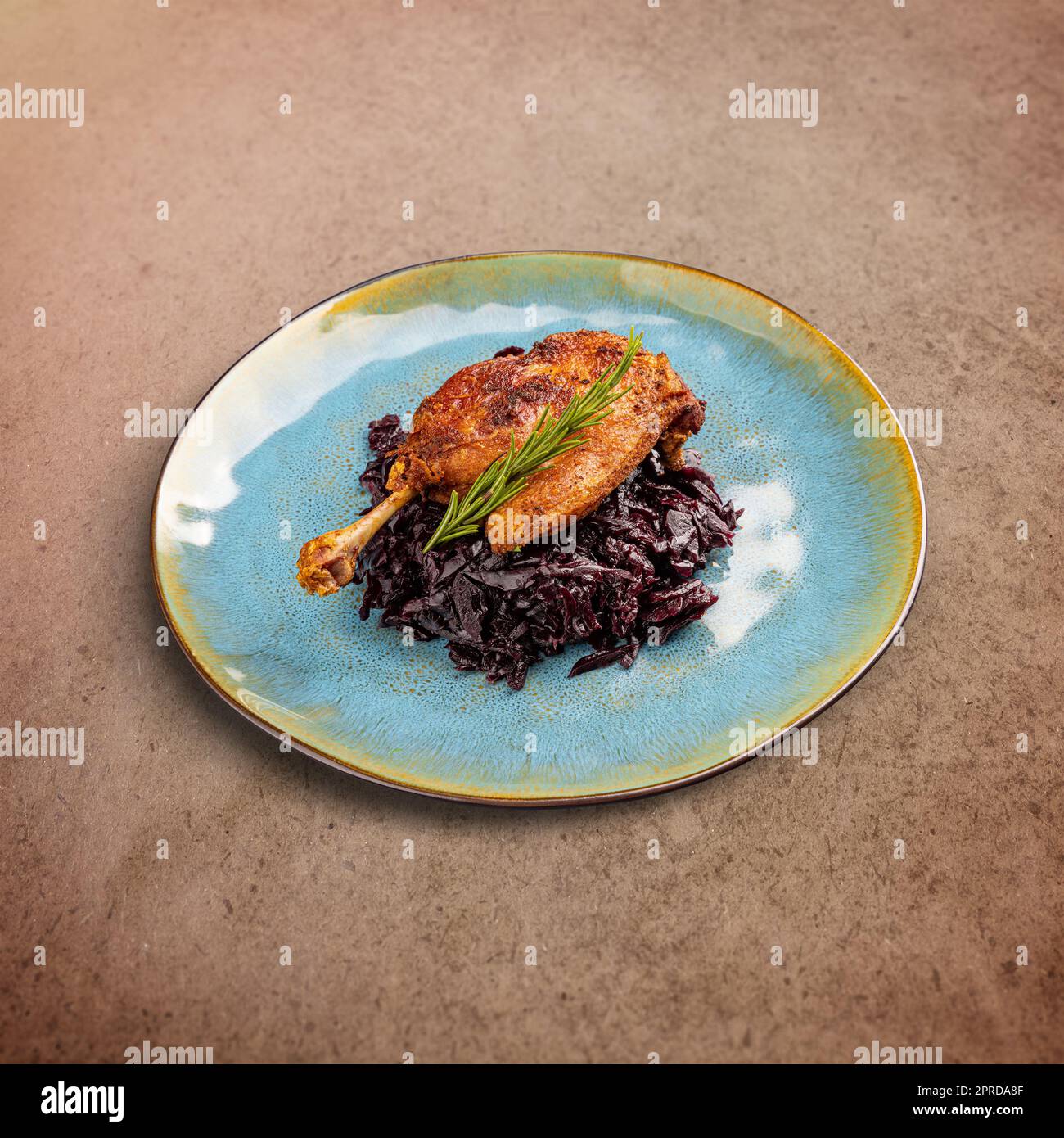 Grilled confit duck legs Stock Photo - Alamy
