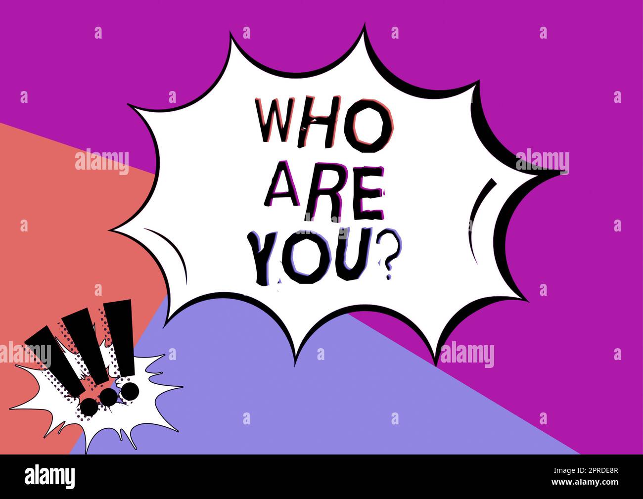 Sign displaying Who Are You Question. Concept meaning Identify yourself