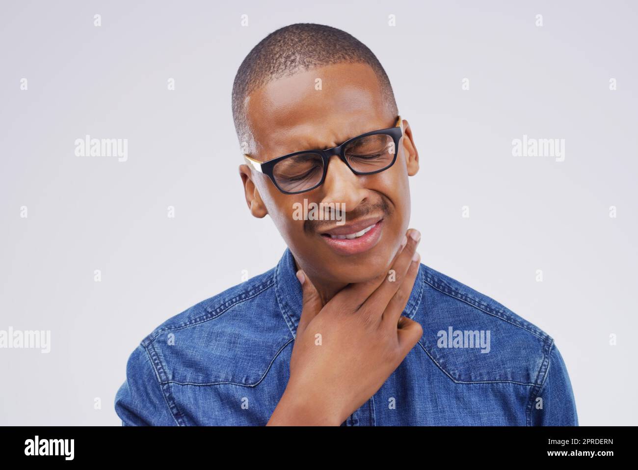 When will this pain ever go away. Studio shot of a young man suffering