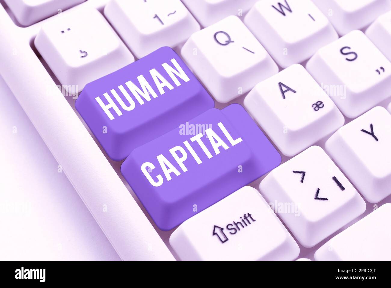 Text caption presenting Human Capital. Business idea Intangible Collective Resources Competence Capital Education -48947 Stock Photo