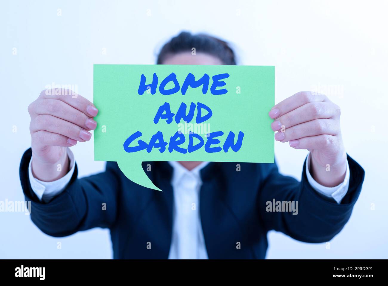 Hand writing sign Home And Garden. Concept Gardening and house