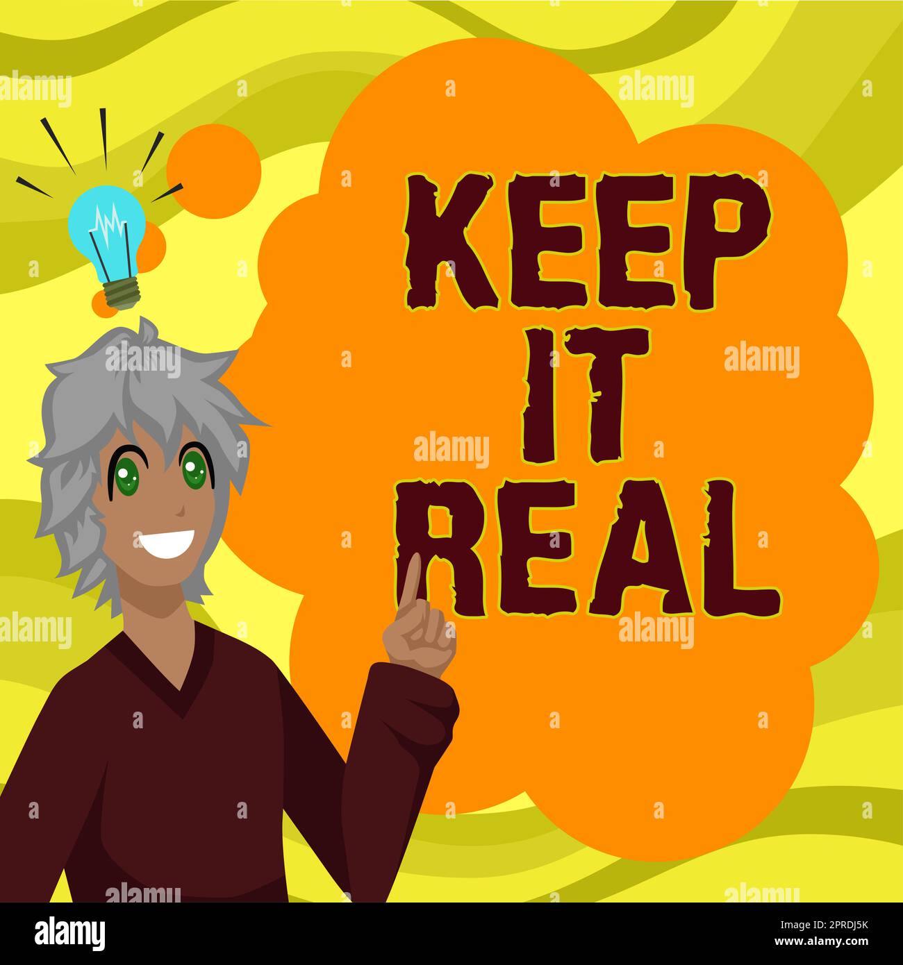 Conceptual display Keep It Real, Business overview Be yourself honest authentic genuine tell the