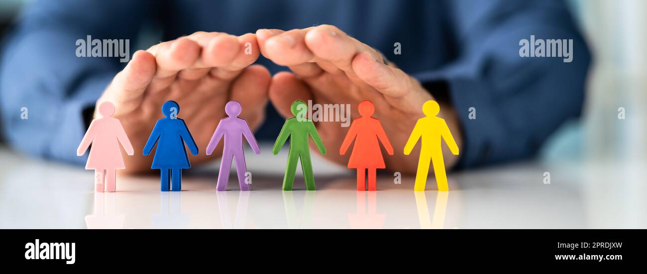 Inclusive Diversity LGBT Colors Stock Photo - Alamy