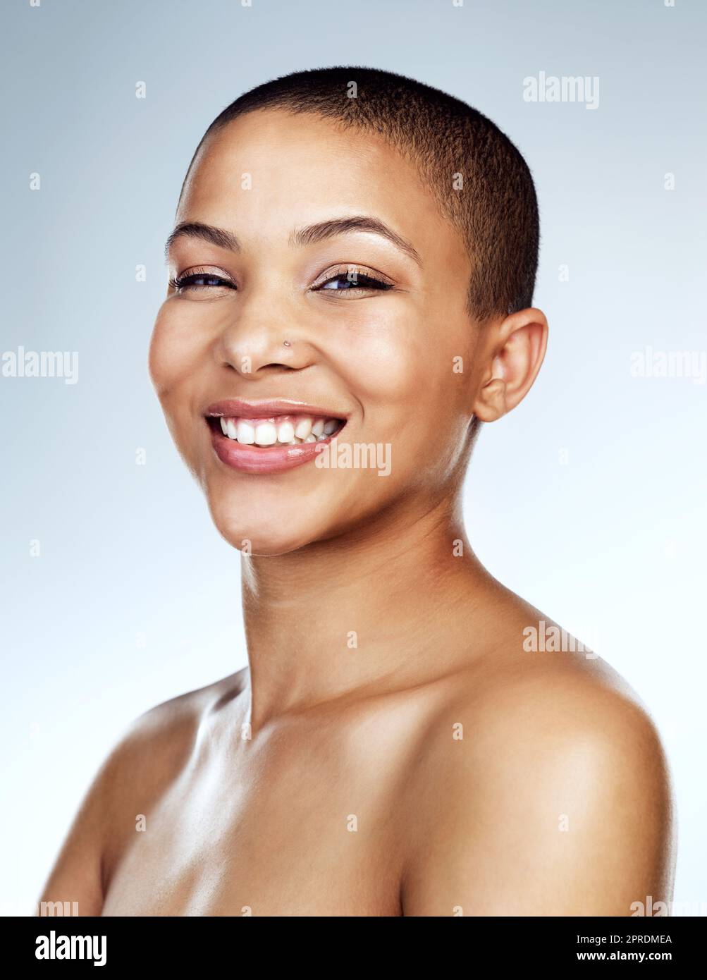 You are not defined by your hair. Studio shot of a beautiful young