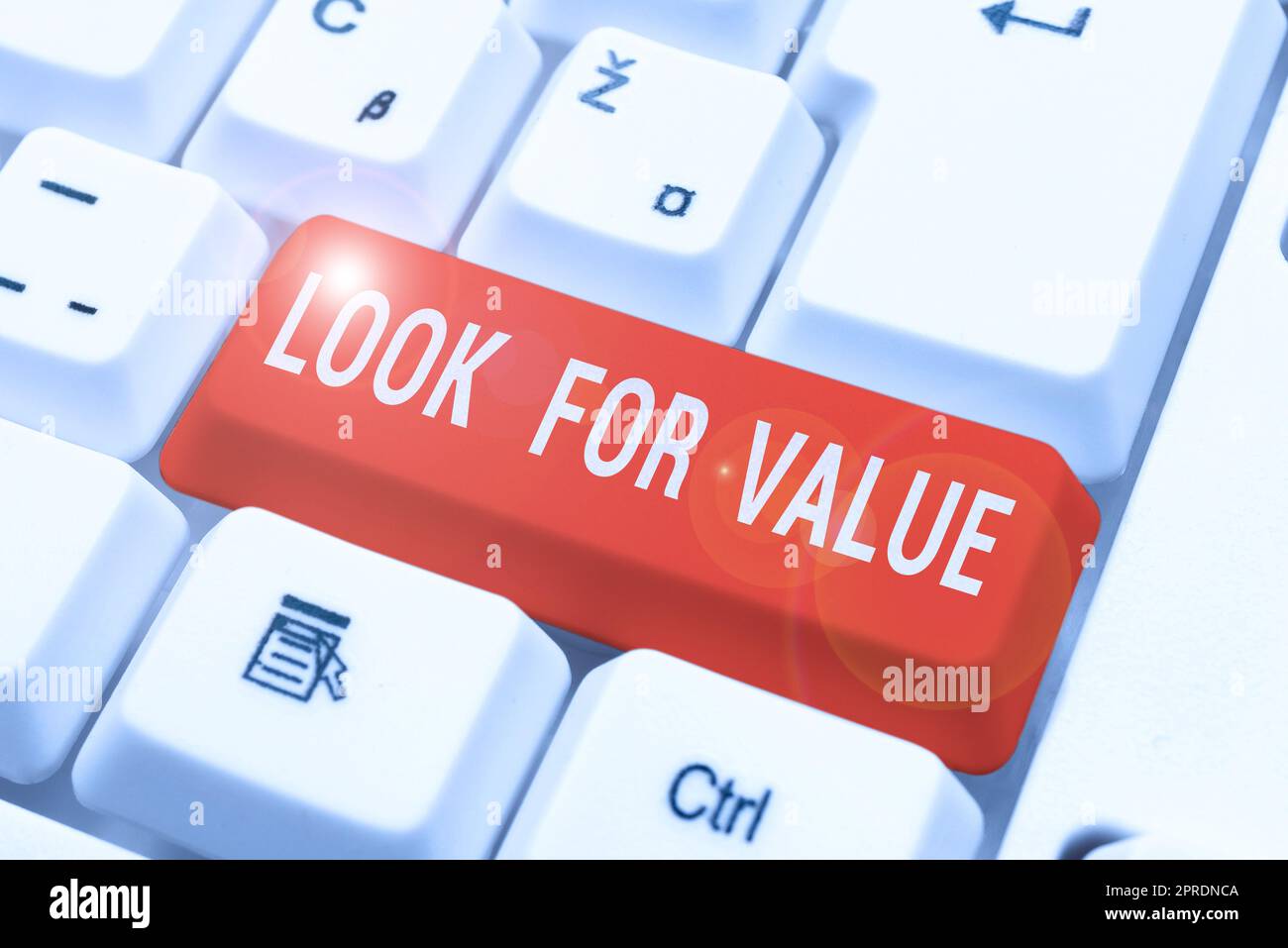 Conceptual display Look For Value. Word Written on Seeking valuable business worthy investments revenues Stock Photo