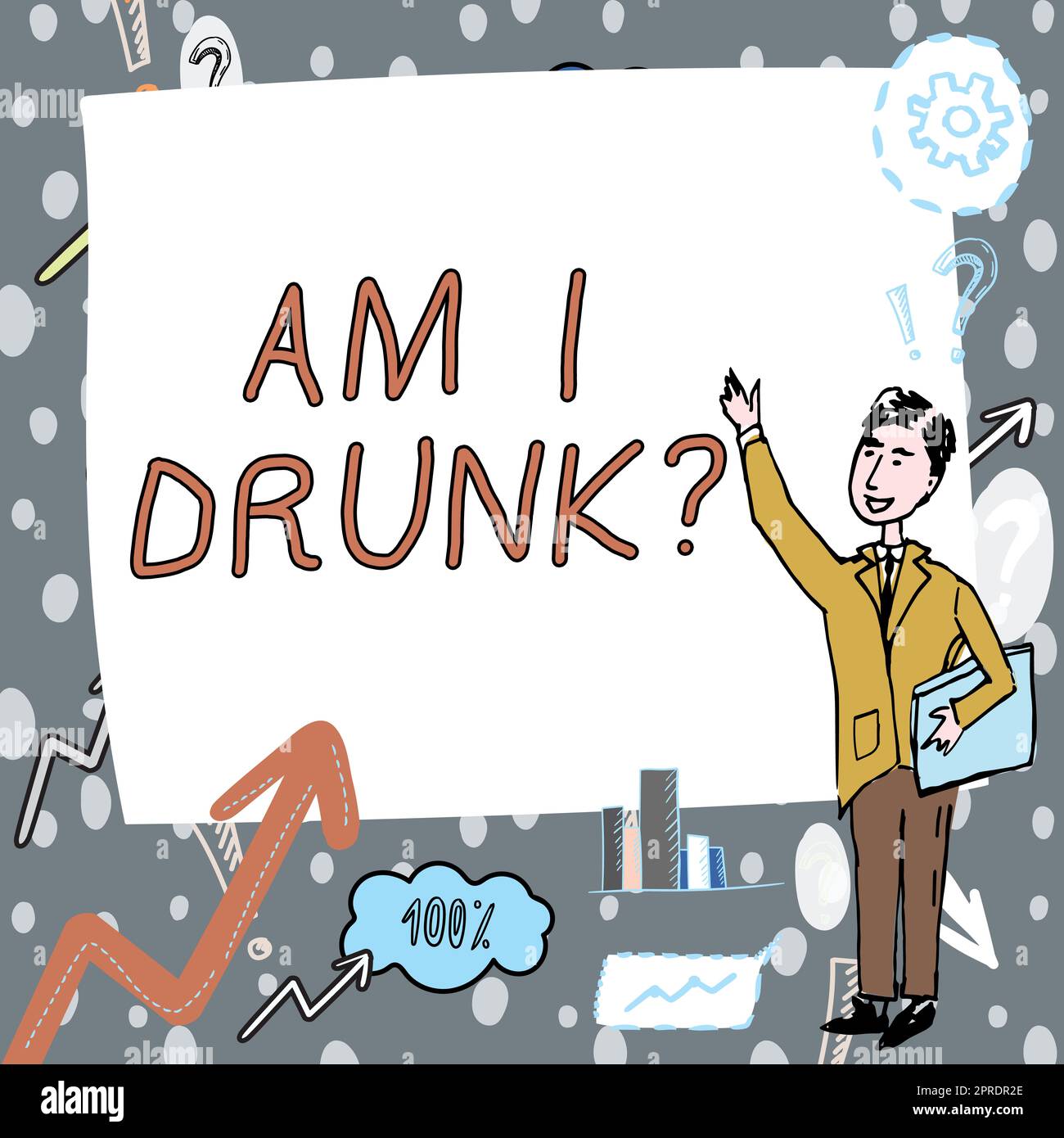 Text sign showing Am I Drunk. Conceptual photo Doubtful if my alcohol