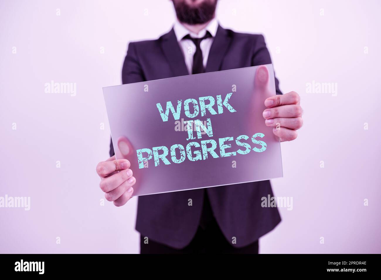 Work in progress text hi-res stock photography and images - Alamy