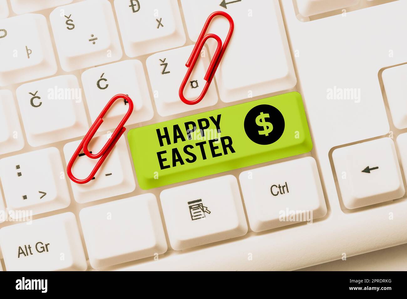 Text caption presenting Happy Easter. Word for Christian feast commemorating the resurrection of Jesus -49157 Stock Photo