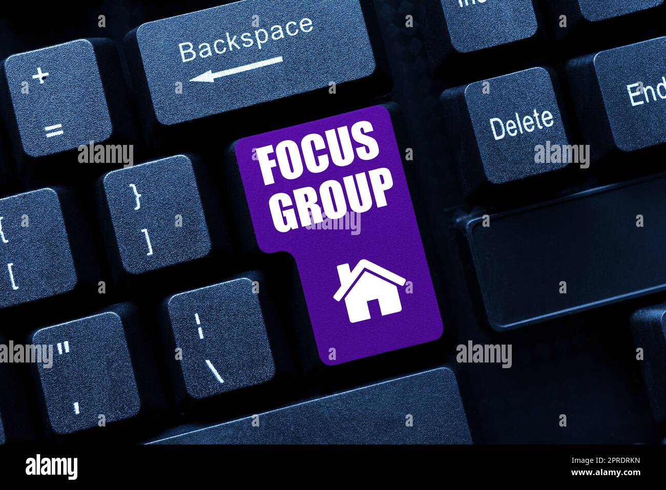 Sign displaying Focus Group. Word for showing assembled to participate in discussion about something -48933 Stock Photo
