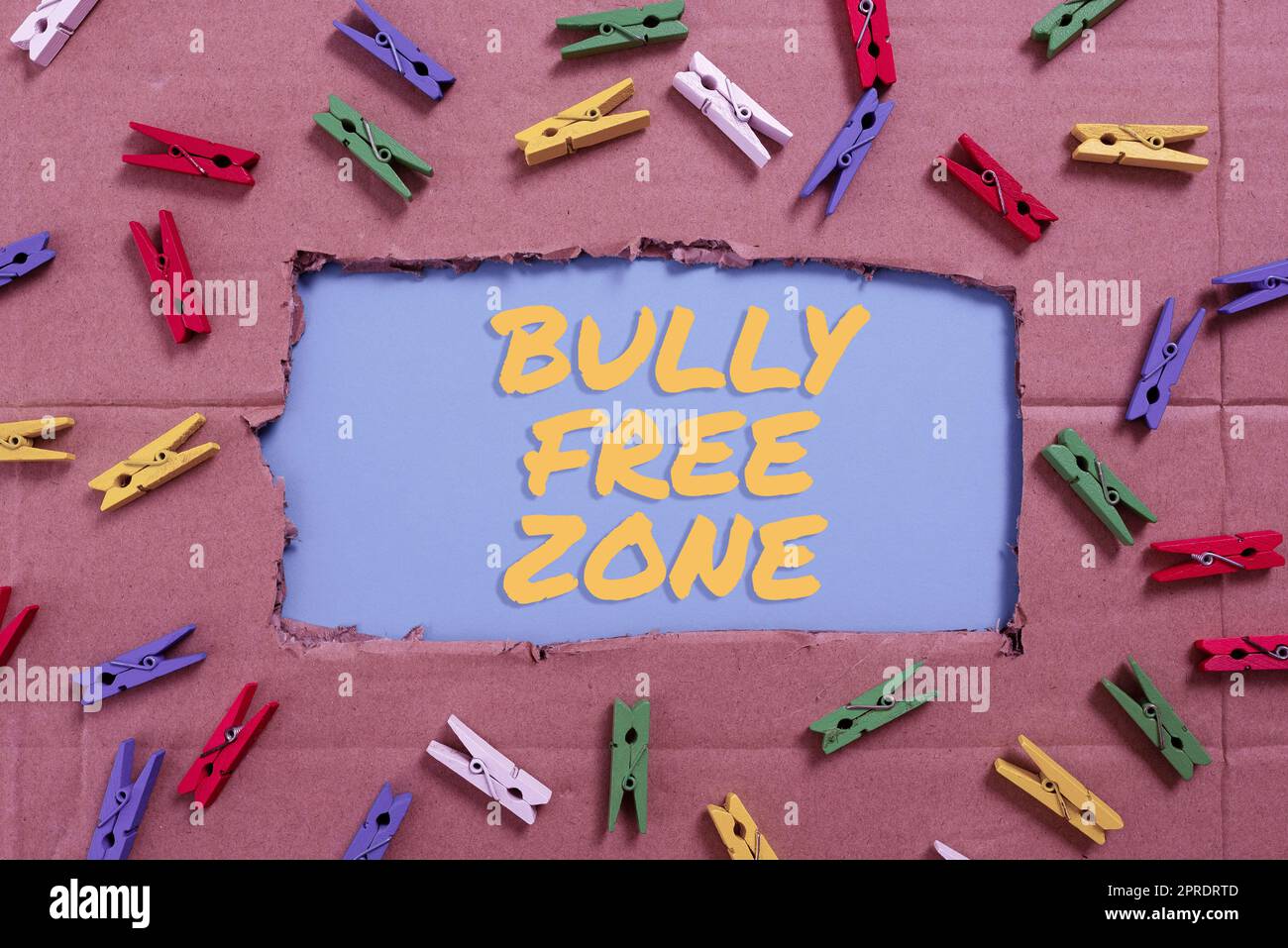 Text showing inspiration Bully Free Zone. Word for Be respectful to