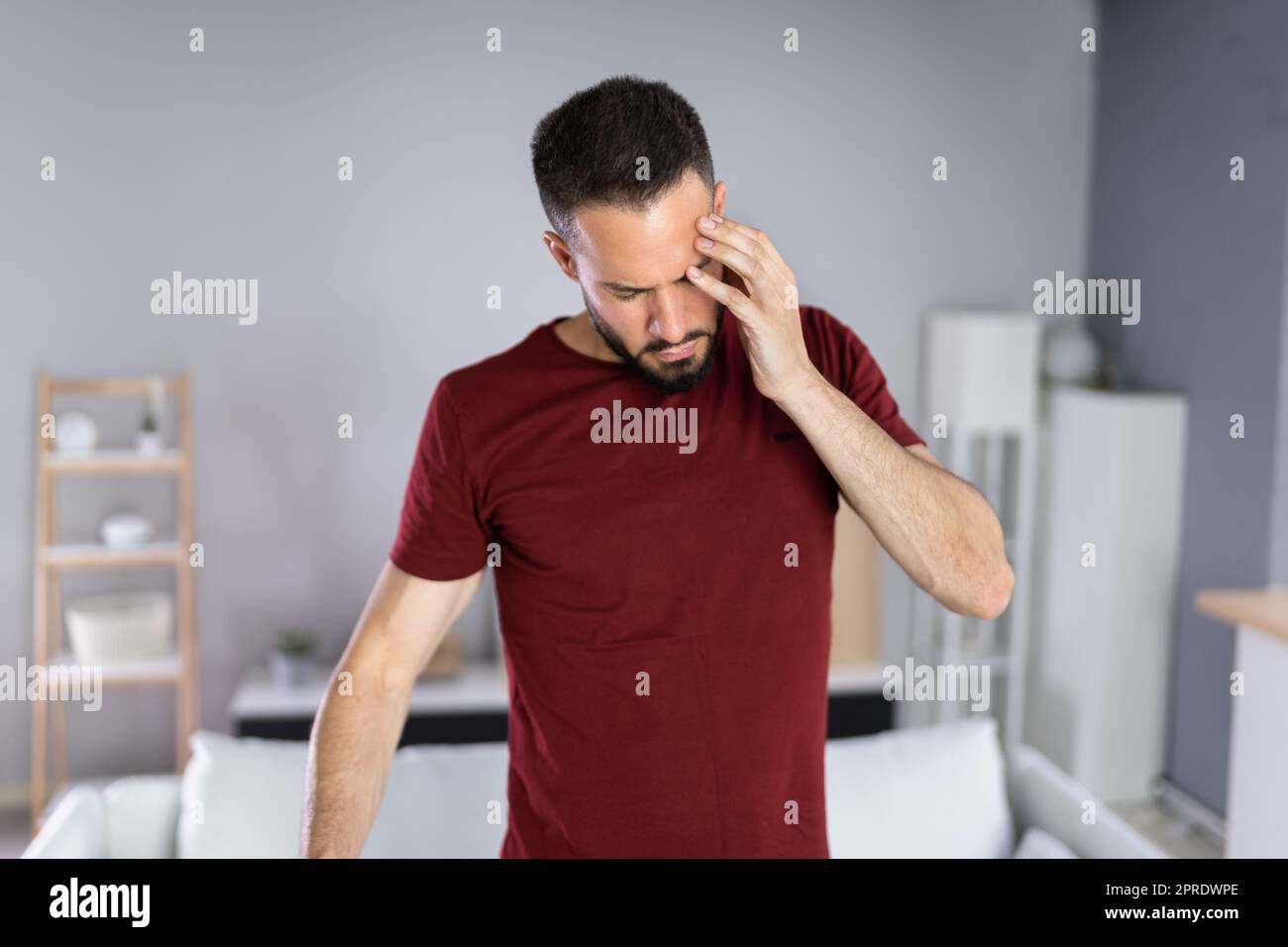 Vertigo BPPV Vestibular Disorders. Head Balance Neuritis Stock Photo