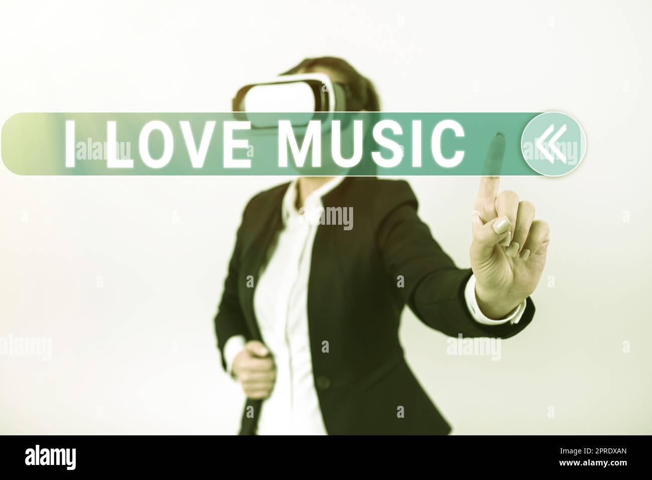 Conceptual display I Love Music. Word Written on Having affection for