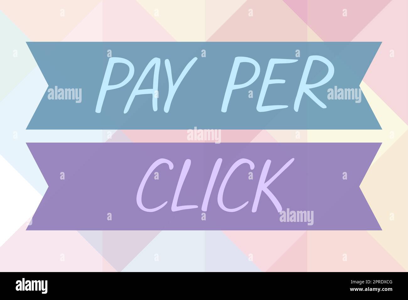 Text sign showing Pay Per Click. Business idea Internet Advertising Model Search Engine marketing Strategy Stock Photo