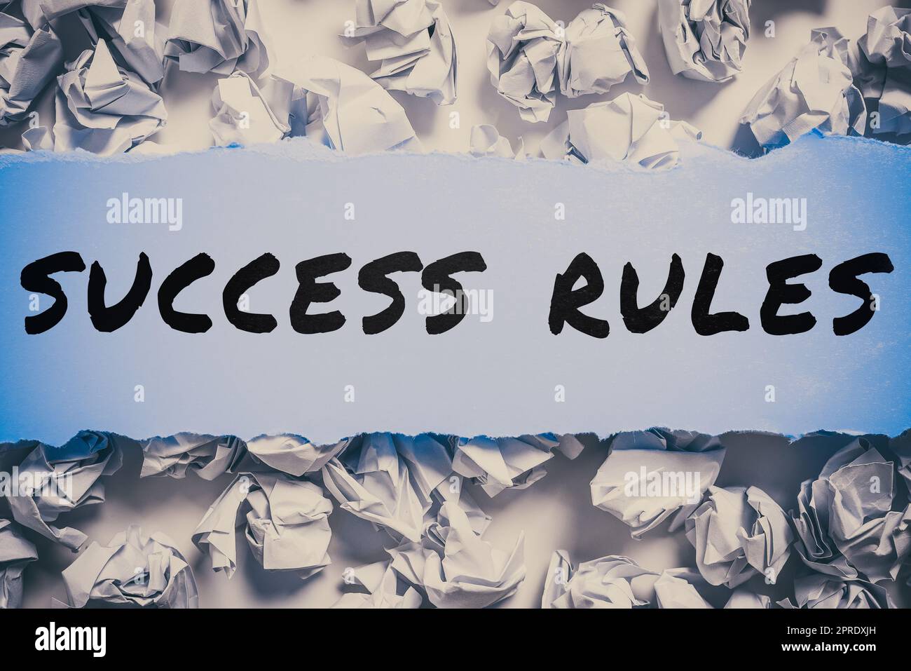 Handwriting text Success Rules, Conceptual photo established ways of ...