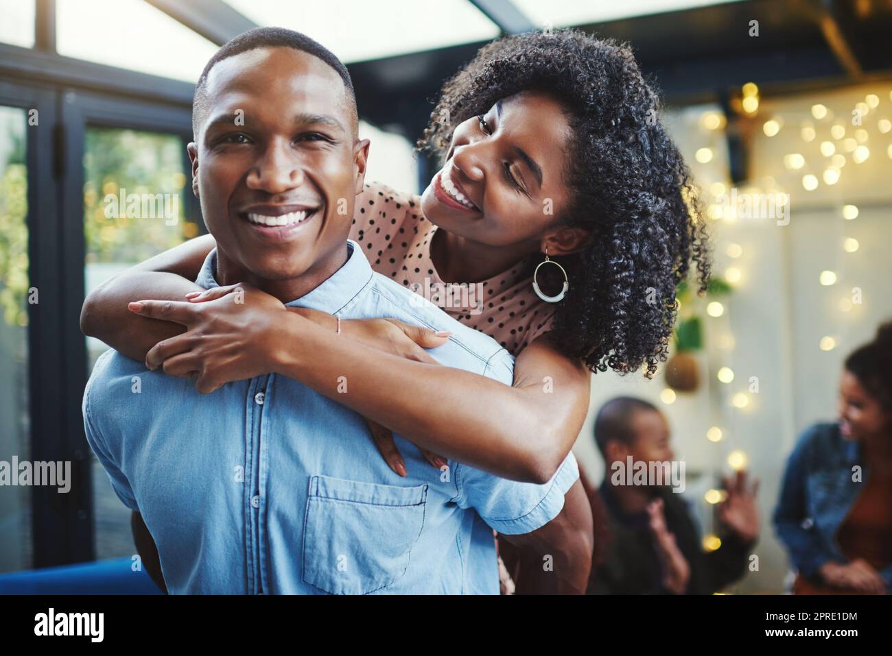 Date night is the best night of the week. a happy young couple out on a date. Stock Photo