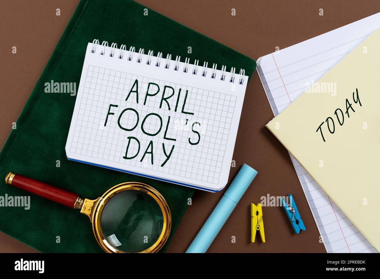 Conceptual caption April Fool S Is Day, Concept meaning Practical jokes humor pranks Celebration funny foolish Stock Photo
