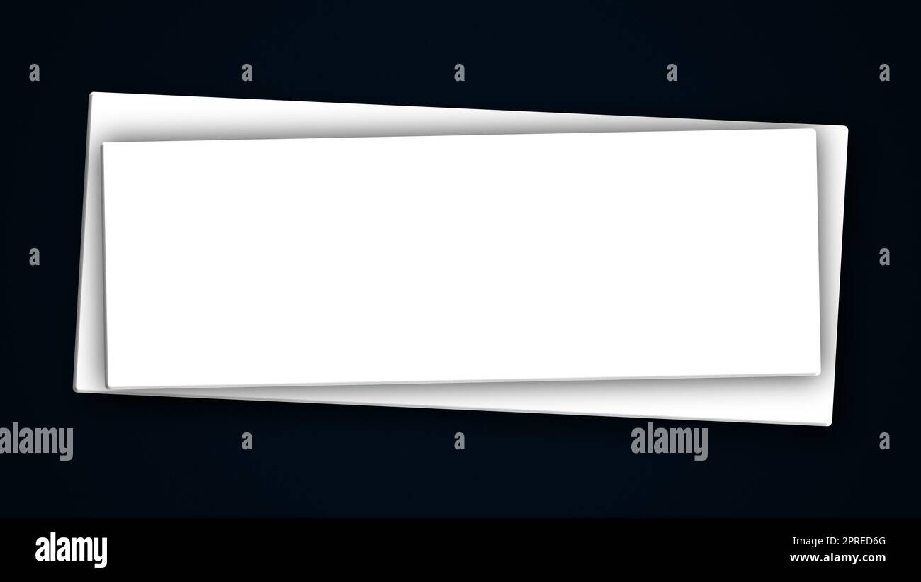Square banner. Computer generated 3d render Stock Photo - Alamy