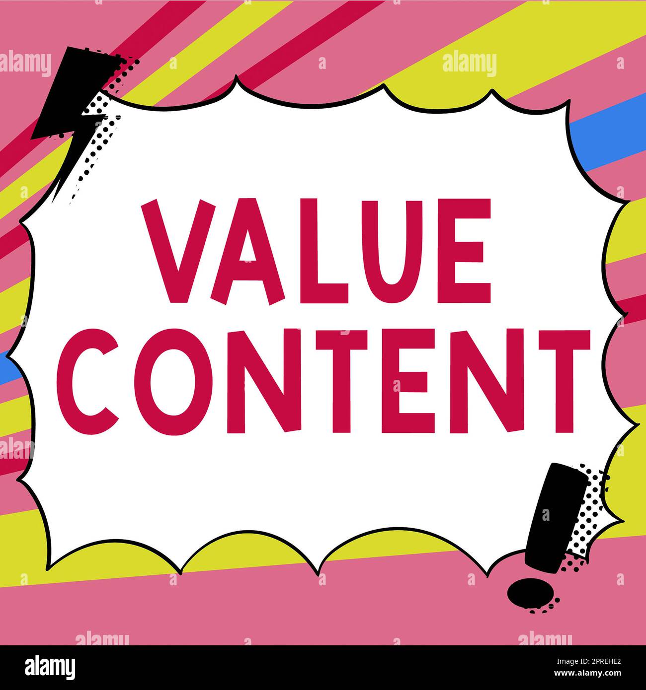 Inspiration showing sign Value Content, Business approach exclusive ...