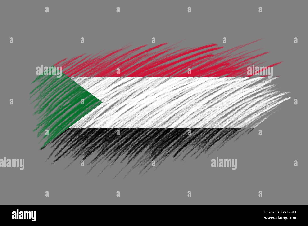 South sudan brush flag hi-res stock photography and images - Alamy