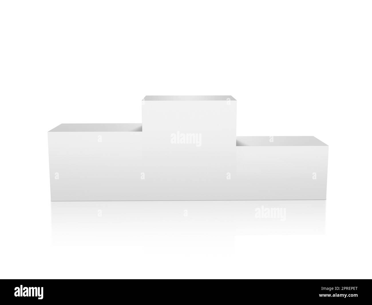 Winners podium on white background Stock Photo Alamy