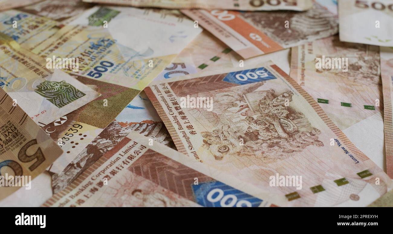 500 hong kong dollar note hi-res stock photography and images - Alamy
