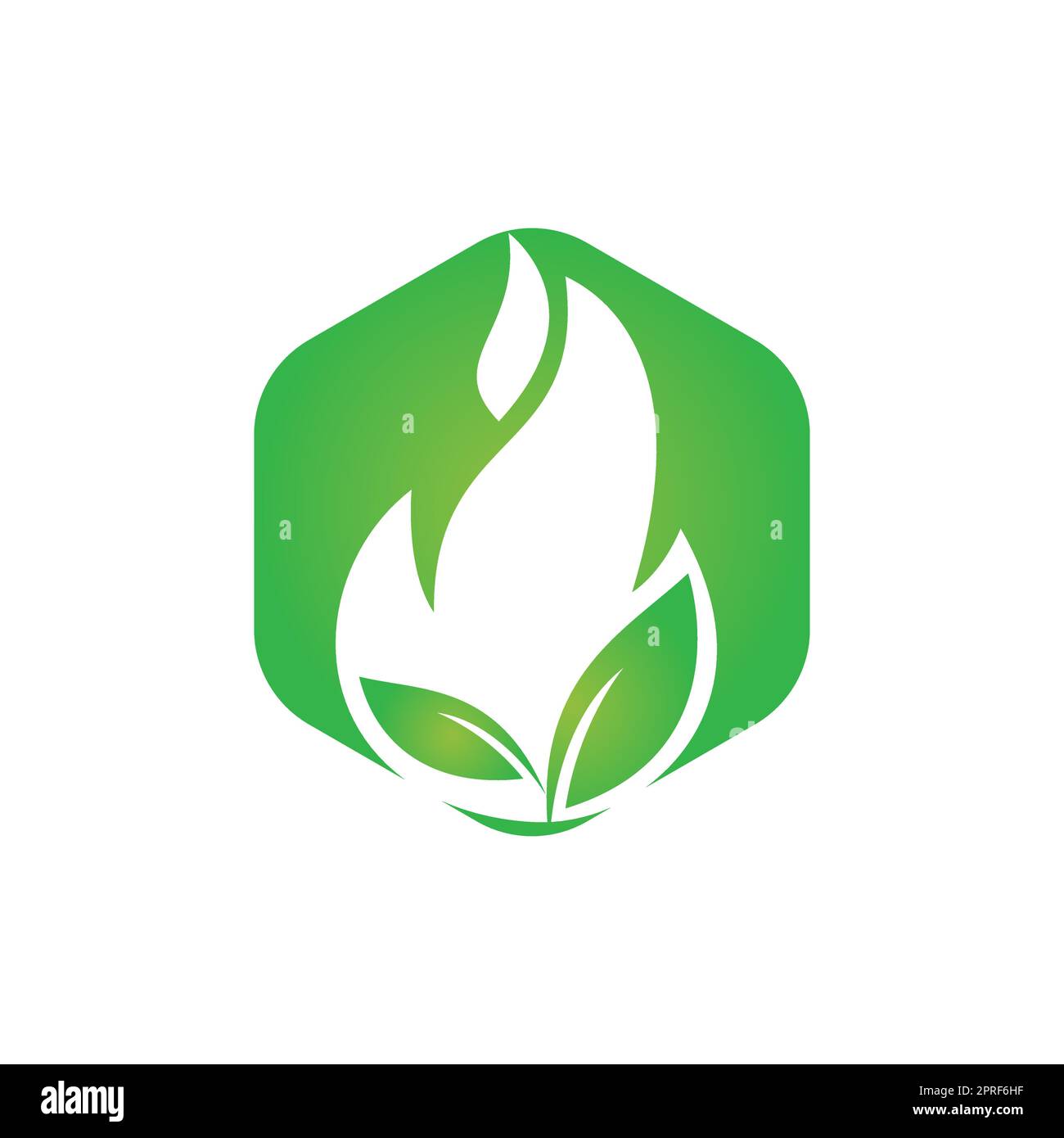 Fire leaf vector logo design. Eco green alternative energy logo design ...