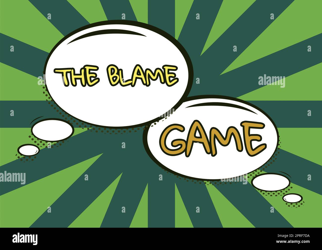 Text showing inspiration The Blame GameA situation when people attempt to blame one another, Business showcase A situation when showing attempt to bla Stock Photo