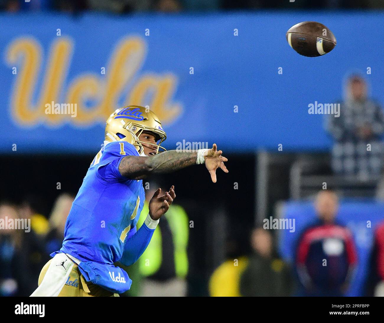 (FILE PHOTOS).former UCLA Bruins quarterback (1) Dorian Thompson