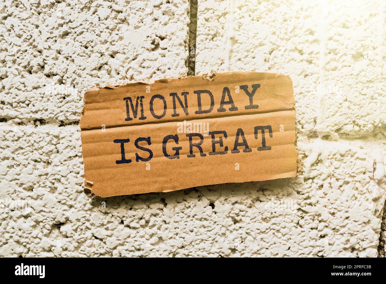 Handwriting text Monday Is Great. Conceptual photo Excellent first day ...