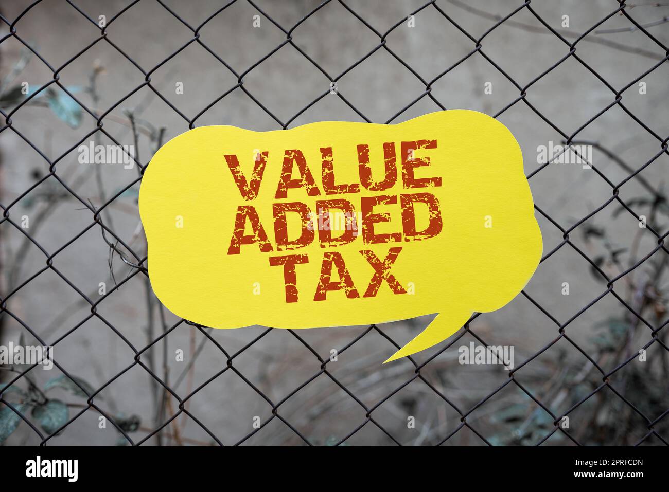 Text caption presenting Value Added Tax. Business approach Amount of ...